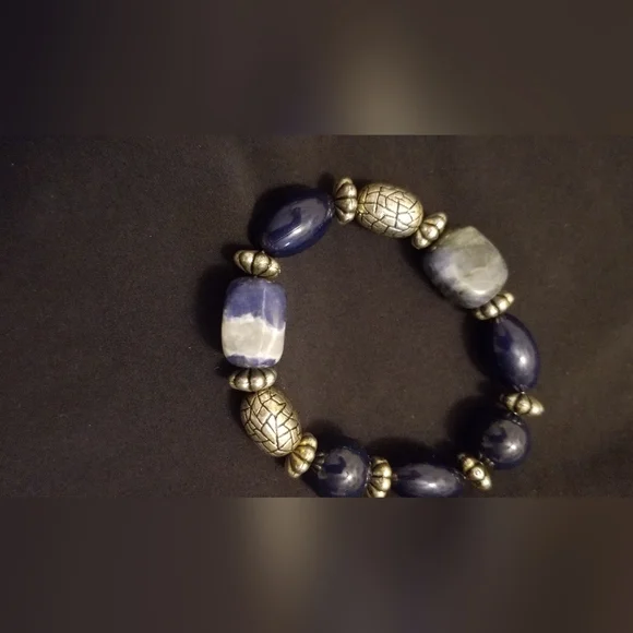 Bundle- Navy blue bracelet and summer skirt with top. Bundle style together. - Picture 2 of 3